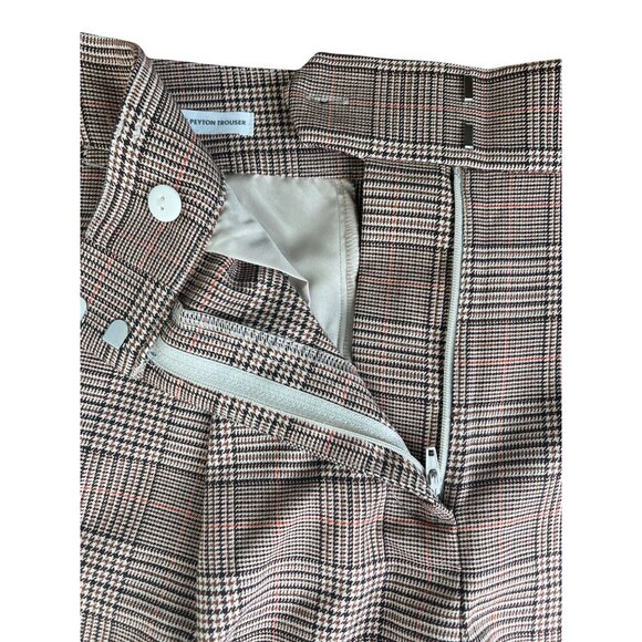 Loft Peyton Trouser in Plaid Womens High-Waist Wide Leg Pants Size 4 - Picture 15 of 16